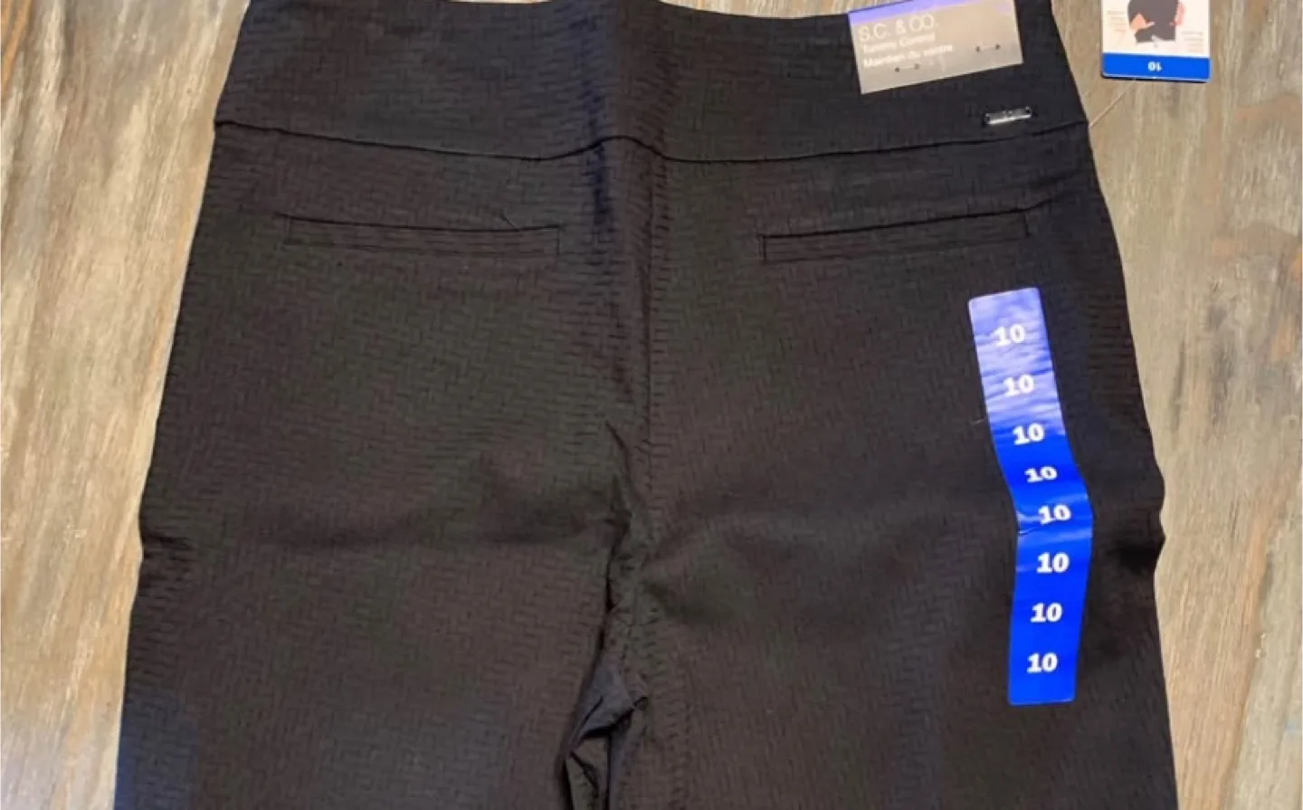 Women's Size 10 Black Pants with Tummy Control image indicator(5)