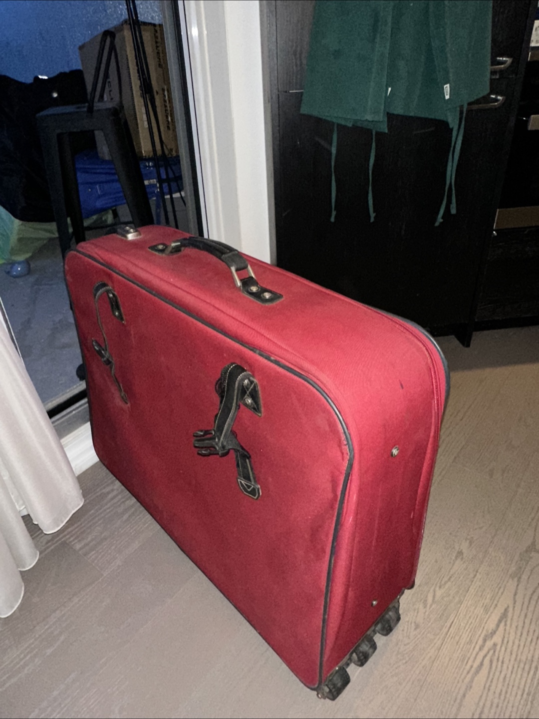 Large Red Rolling Suitcase - photo 3