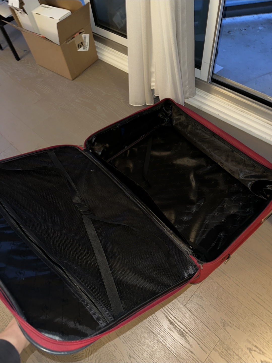 Large Red Rolling Suitcase - photo 2