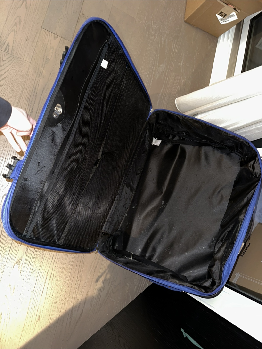 Large Blue Rolling Suitcase - photo 2
