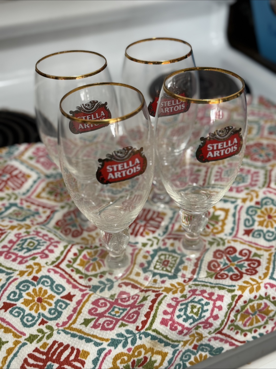 Four Stella Artois Beer Glasses 40cl - photo 3