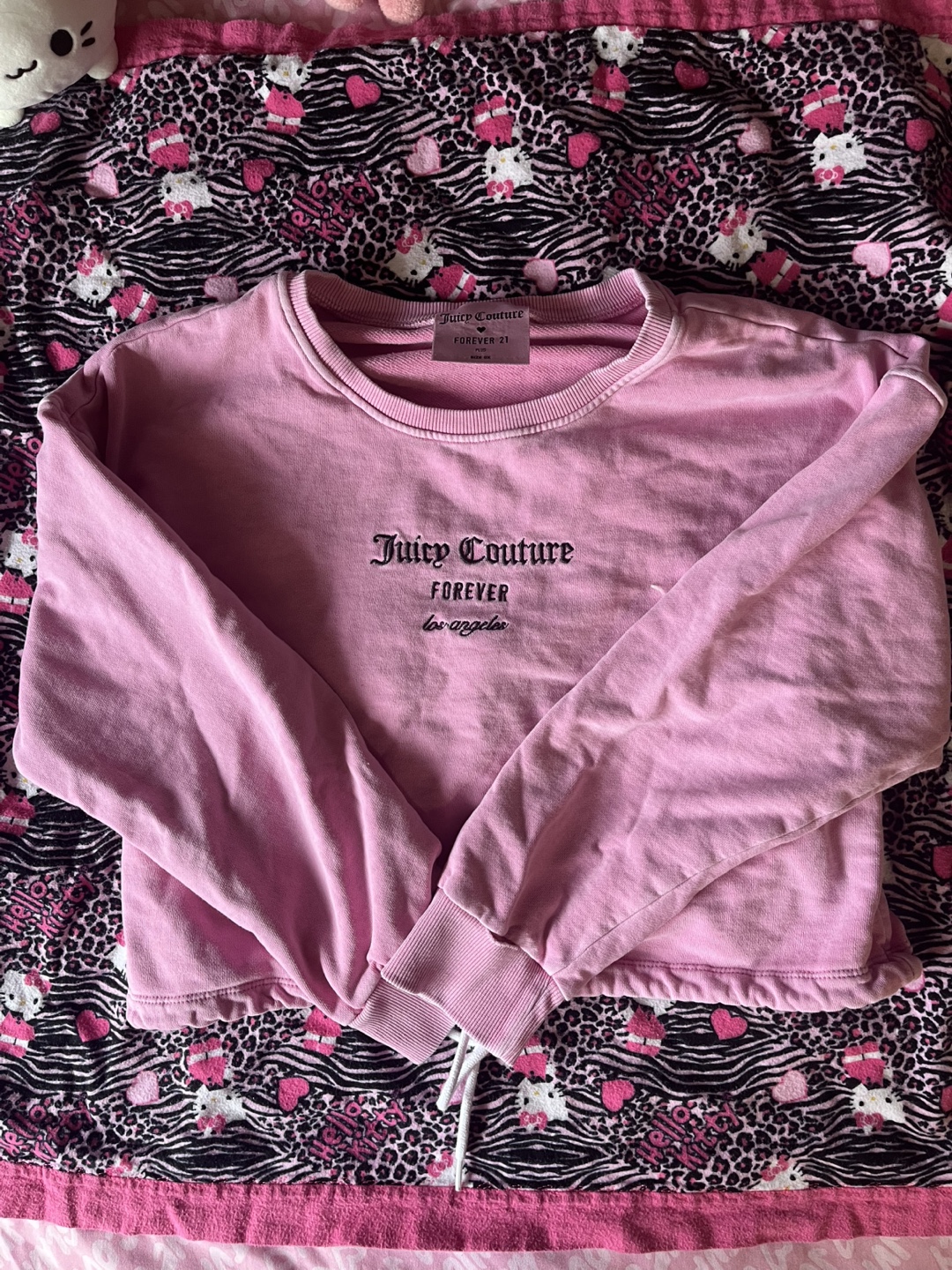 Juicy Couture Forever 21 Pink Crewneck Sweatshirt Size OX