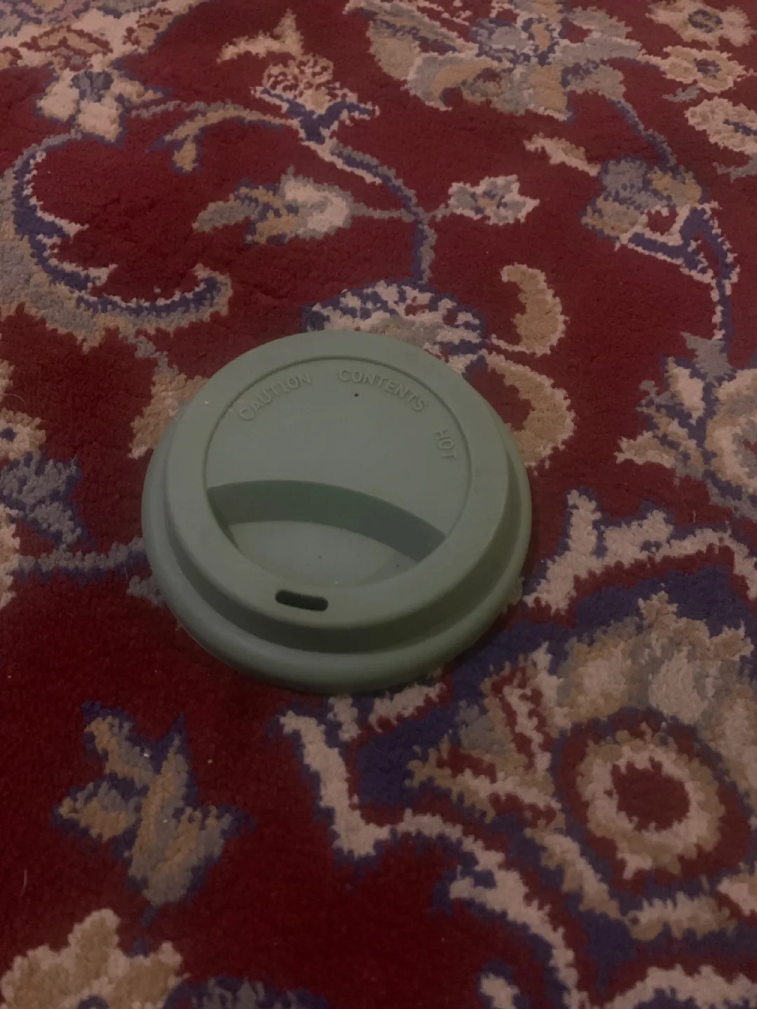 Reusable Silicone Coffee Cup Lid - Sage Green thumbnail