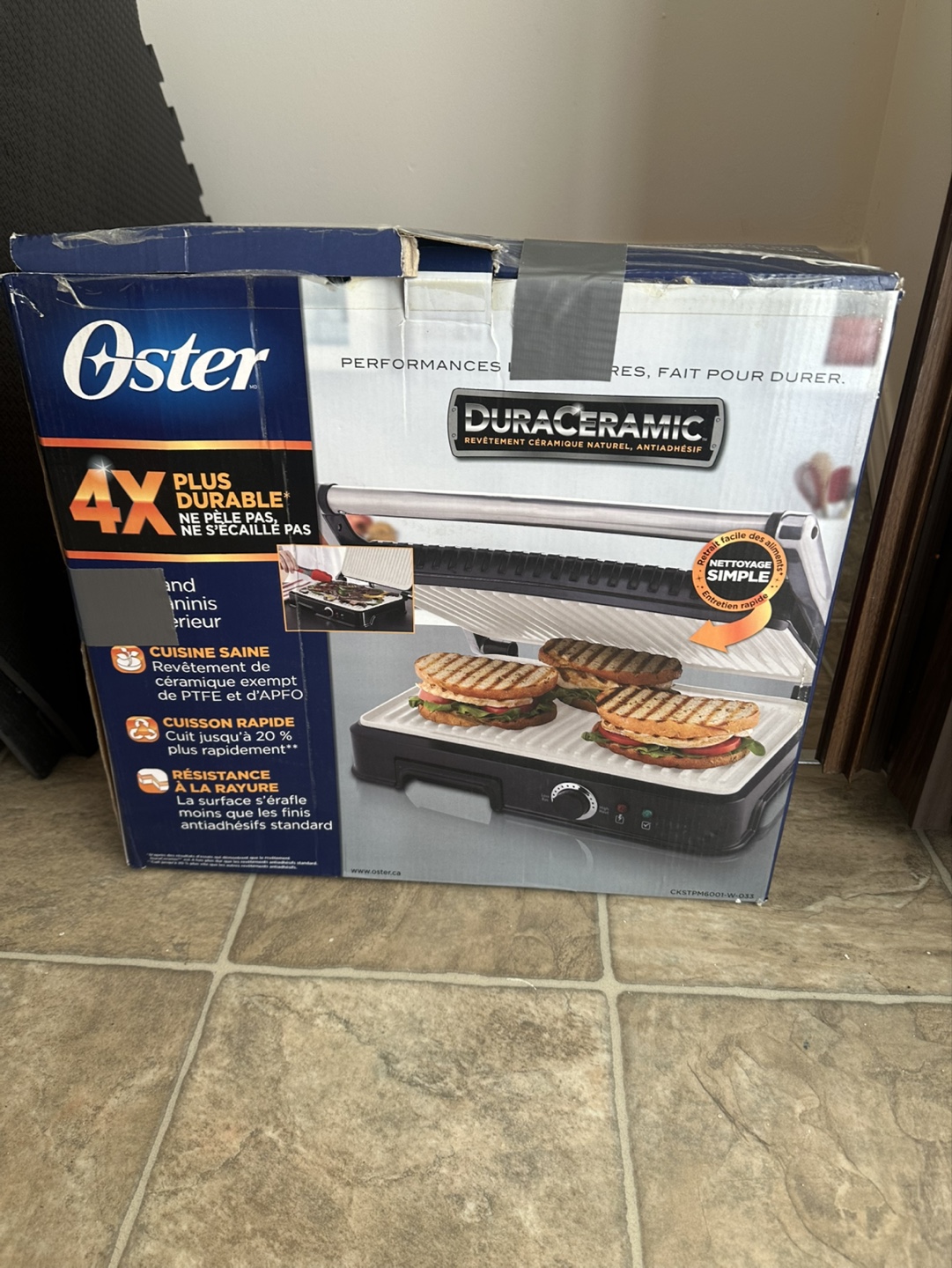 Oster DuraCeramic Electric Panini Grill