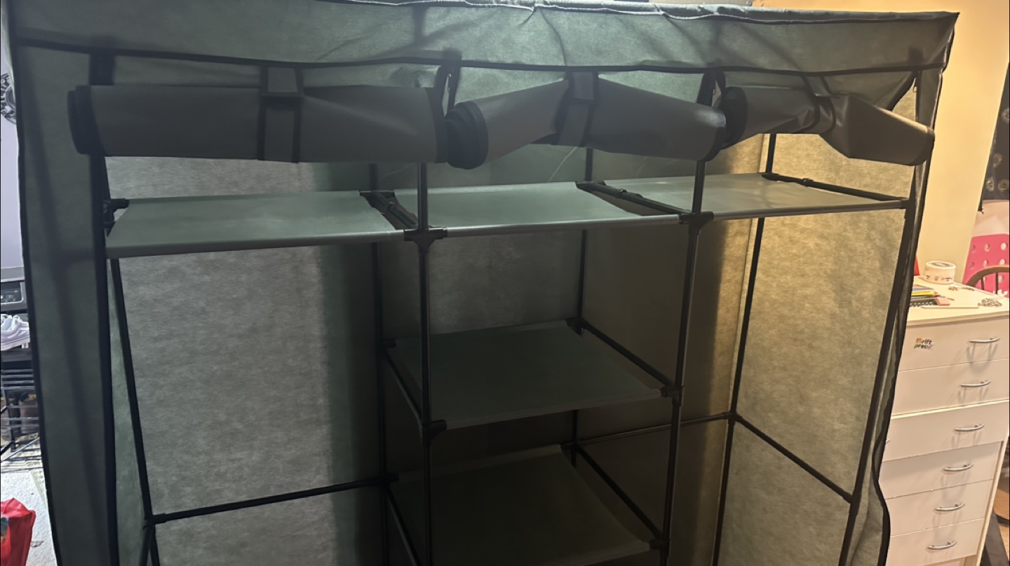 Portable Fabric Wardrobe Closet Organizer - photo 2