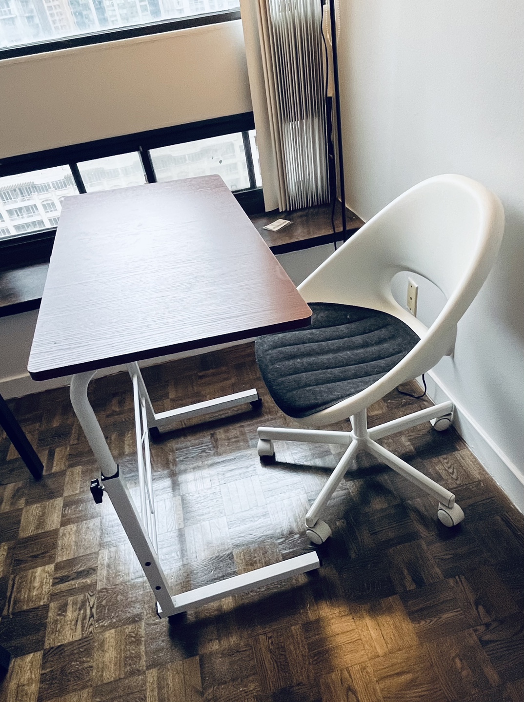Adjustable standing desk Ebern designs wayfair
