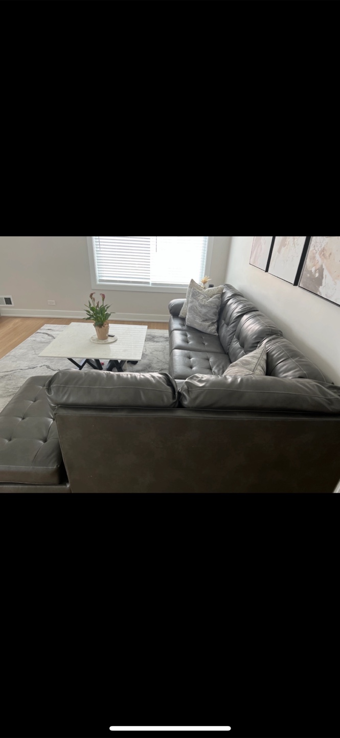 Leather Sectional Sofa L-shaped
