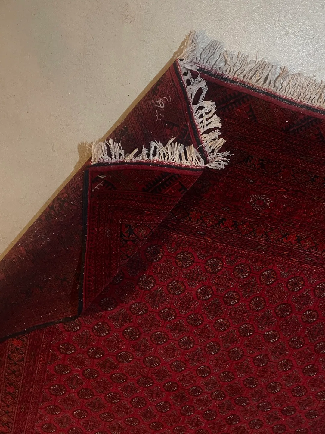 Red afghani hand made Rug image indicator(2)