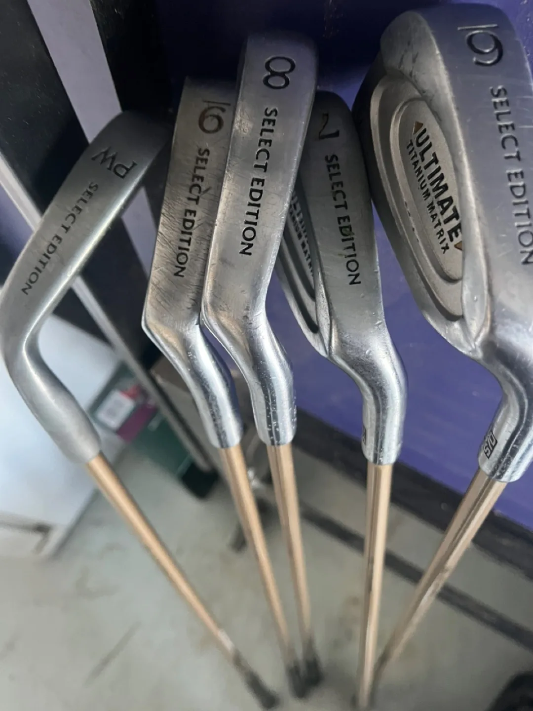 Ultimate Titanium Matrix Select Edition Golf Irons and Golf Cart image indicator(3)