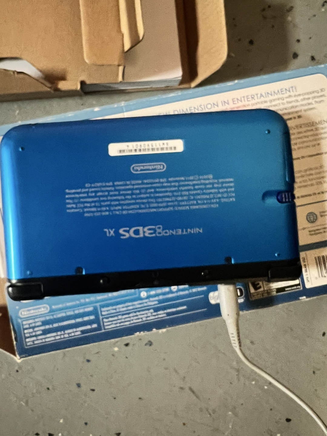 Nintendo 3DS XL Blue Handheld Gaming System - photo 2