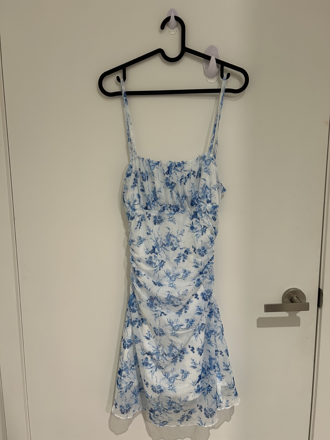 Blue Floral Mini Dress - photo 2