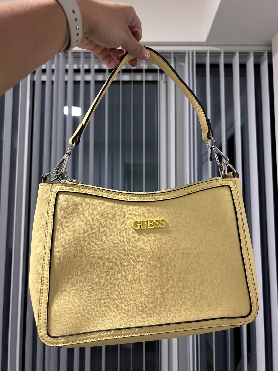 Lemon Yellow Guess Crossbody Bag