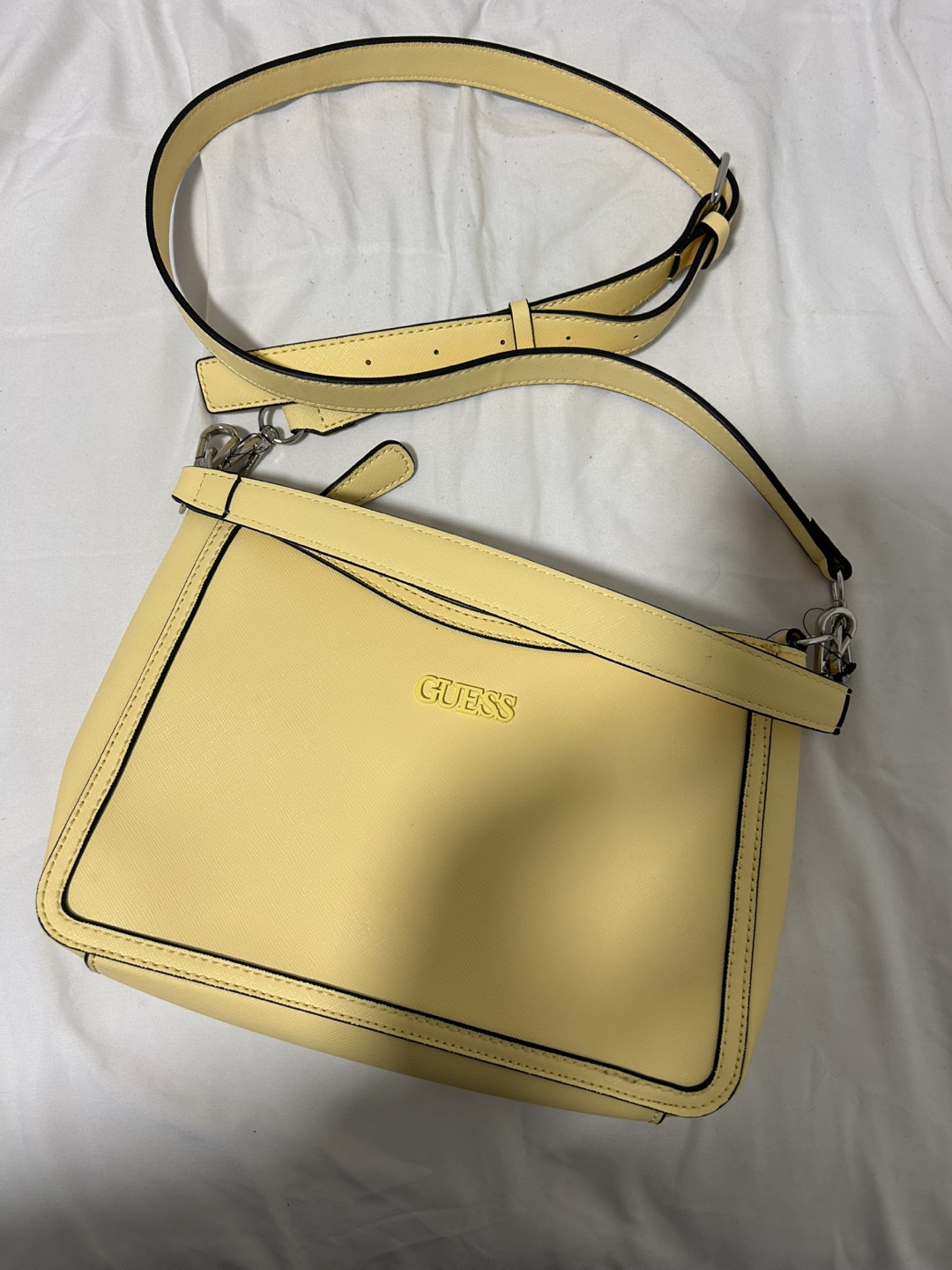 Lemon Yellow Guess Crossbody Bag - photo 3