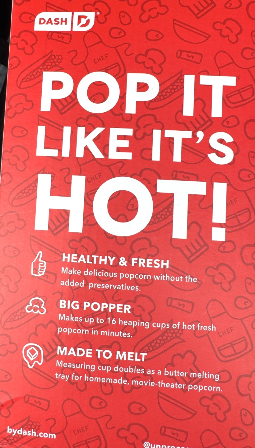 DASH Hot Air Popcorn Maker - Aqua - photo 2