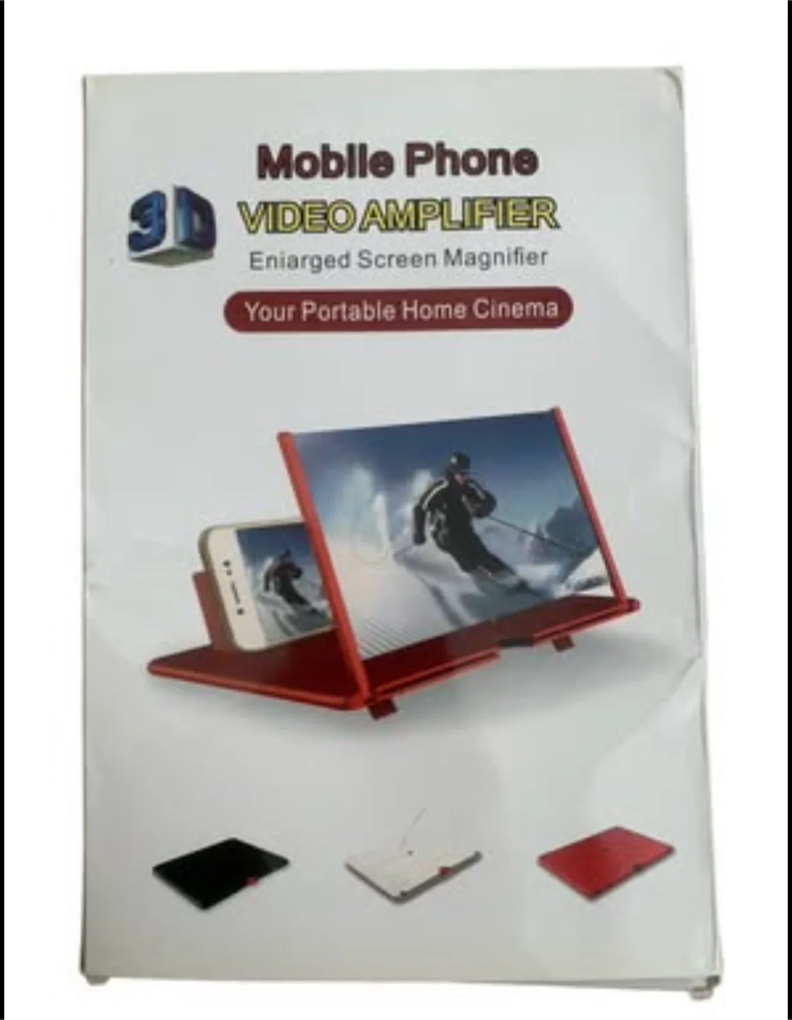 [SALE] Sleek Black 3D Phone Screen Magnifier - For Smartscreens image indicator(3)