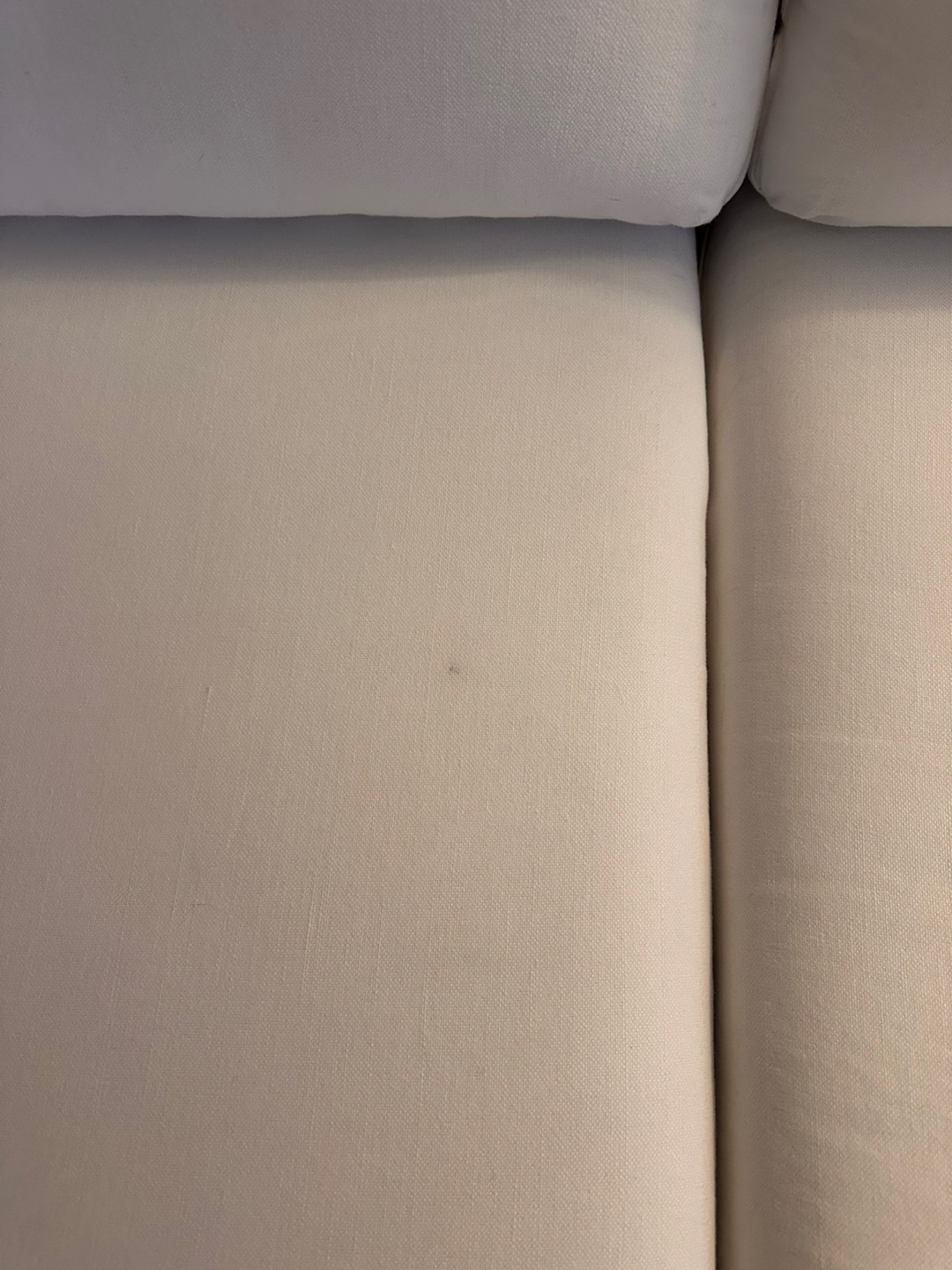 IKEA Karlstad Sofa w/ White Slipcover - photo 5