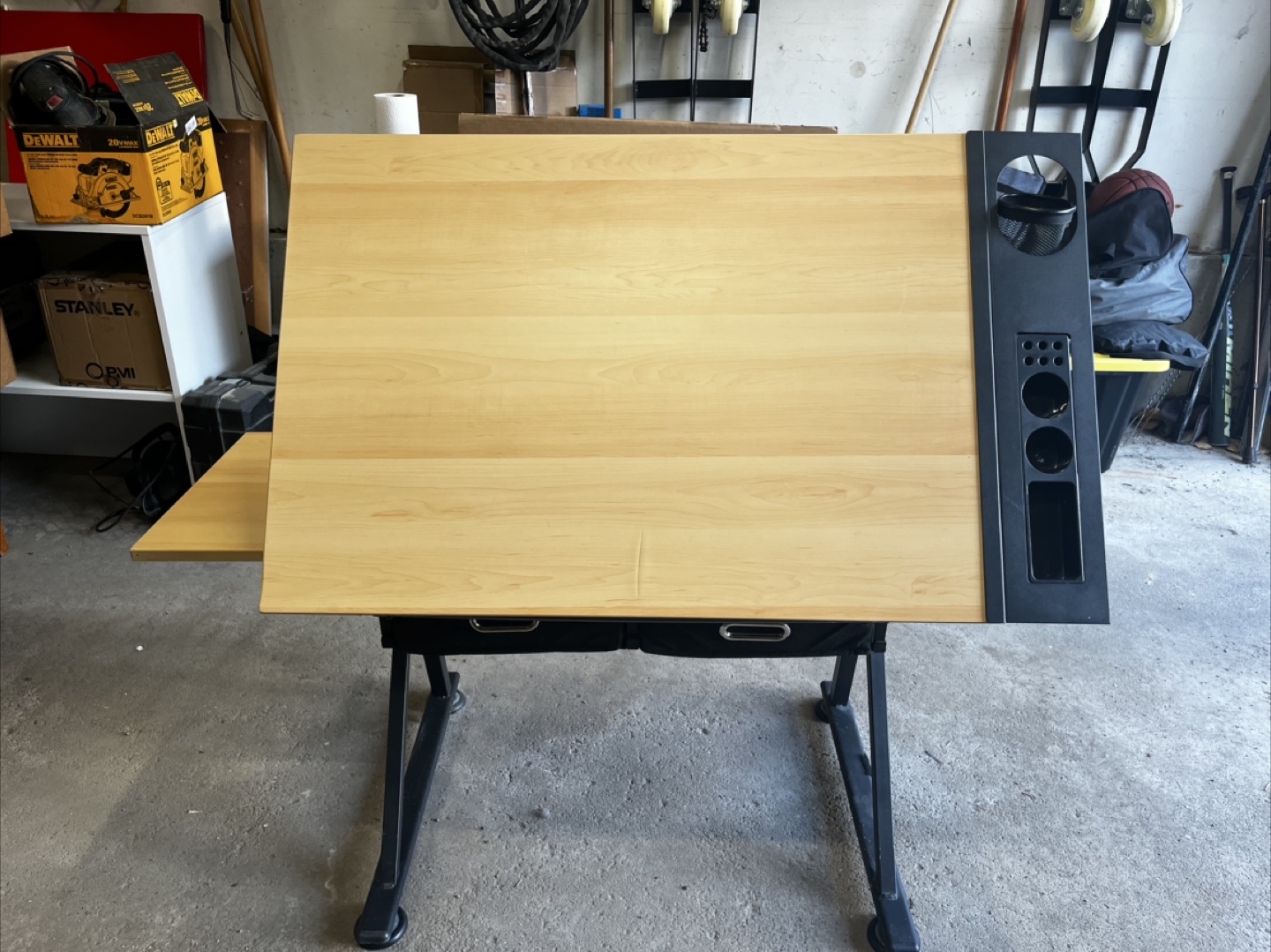 Adjustable Drafting Table with Storage