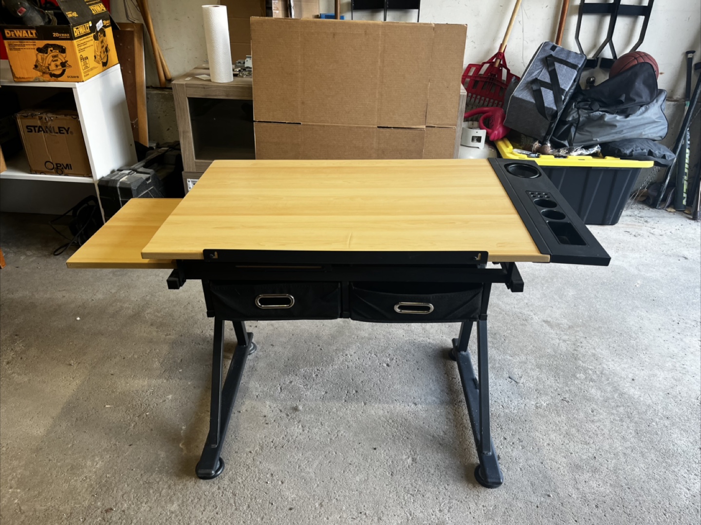 Adjustable Drafting Table with Storage - photo 3