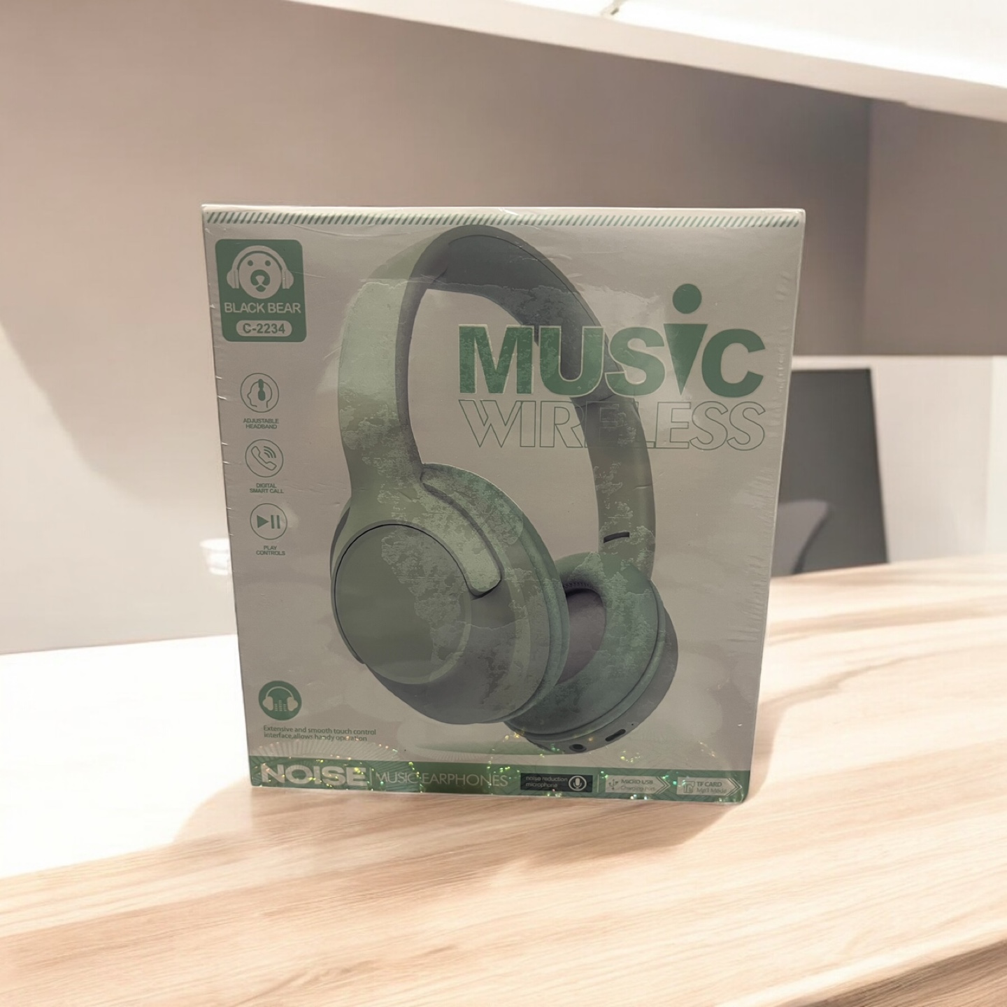 C-2234 Wireless Noise Cancelling Headphones - Mint Green