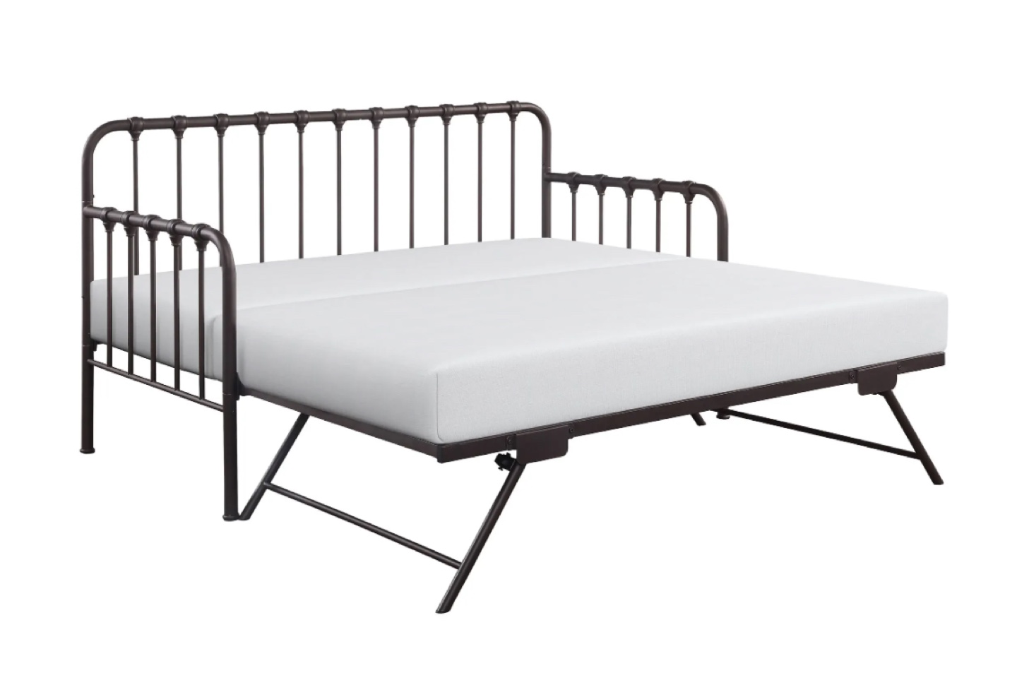 Metal Daybed with Trundle & Mattresses - photo 4
