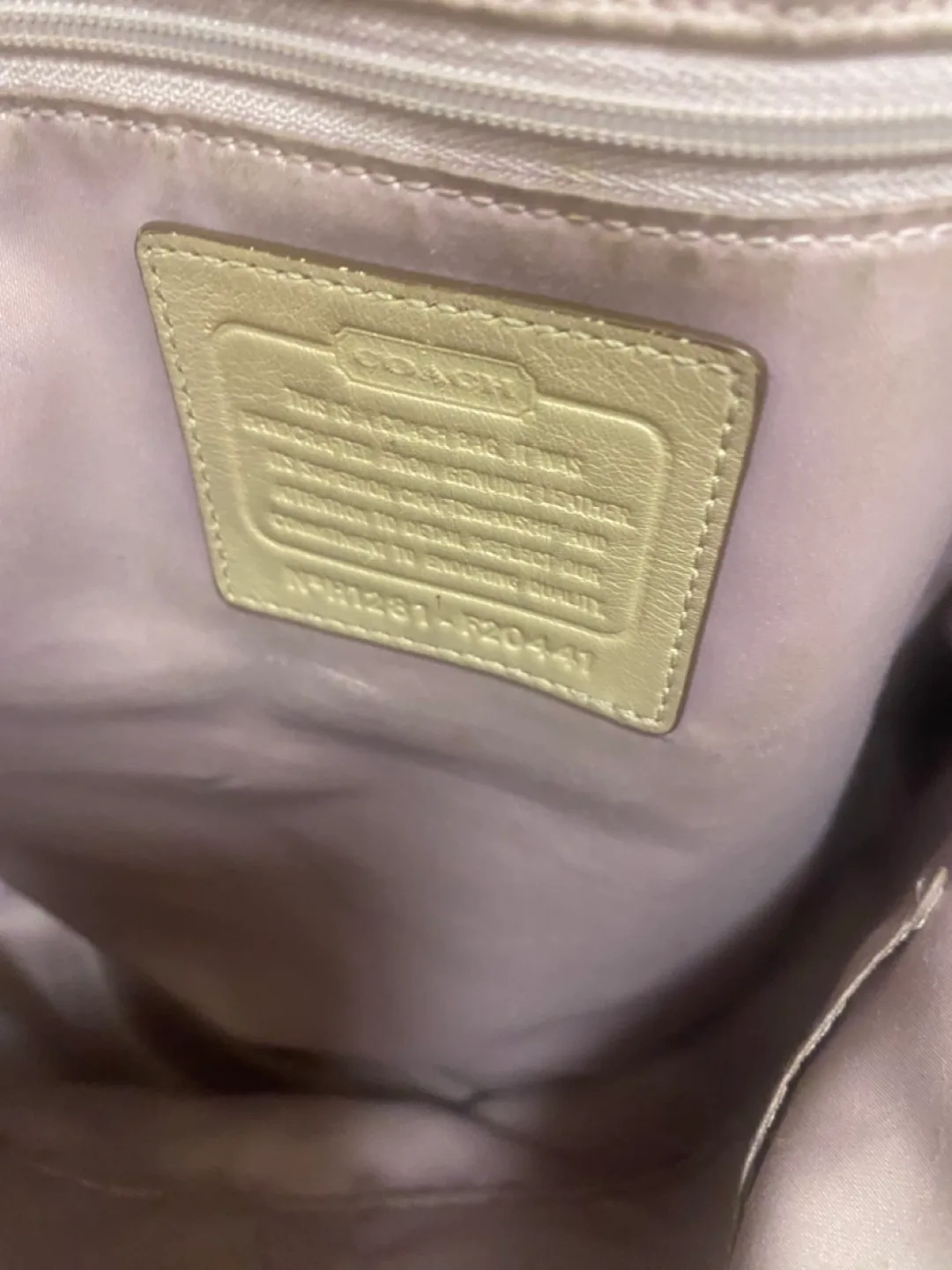 Coach Metallic Gold Tote Bag image indicator(2)