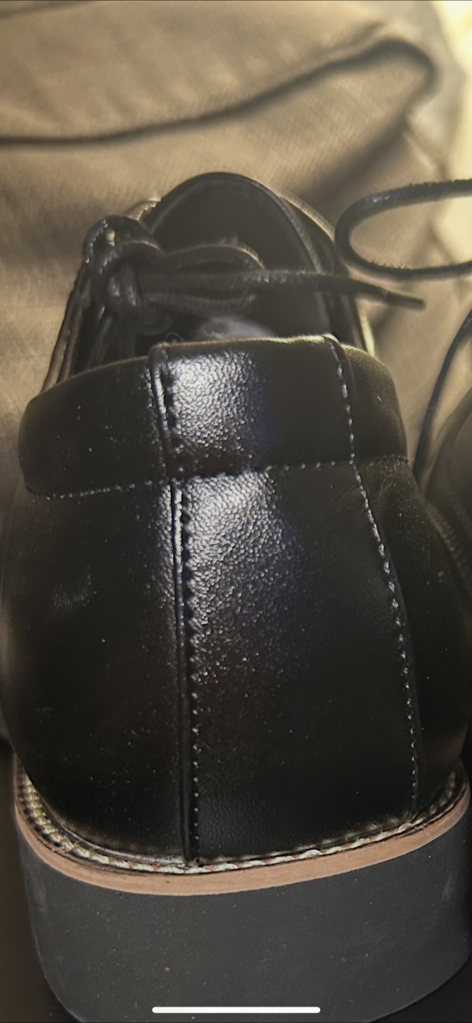 Men's Black PU Leather Dress Shoes - Size 44 - photo 5