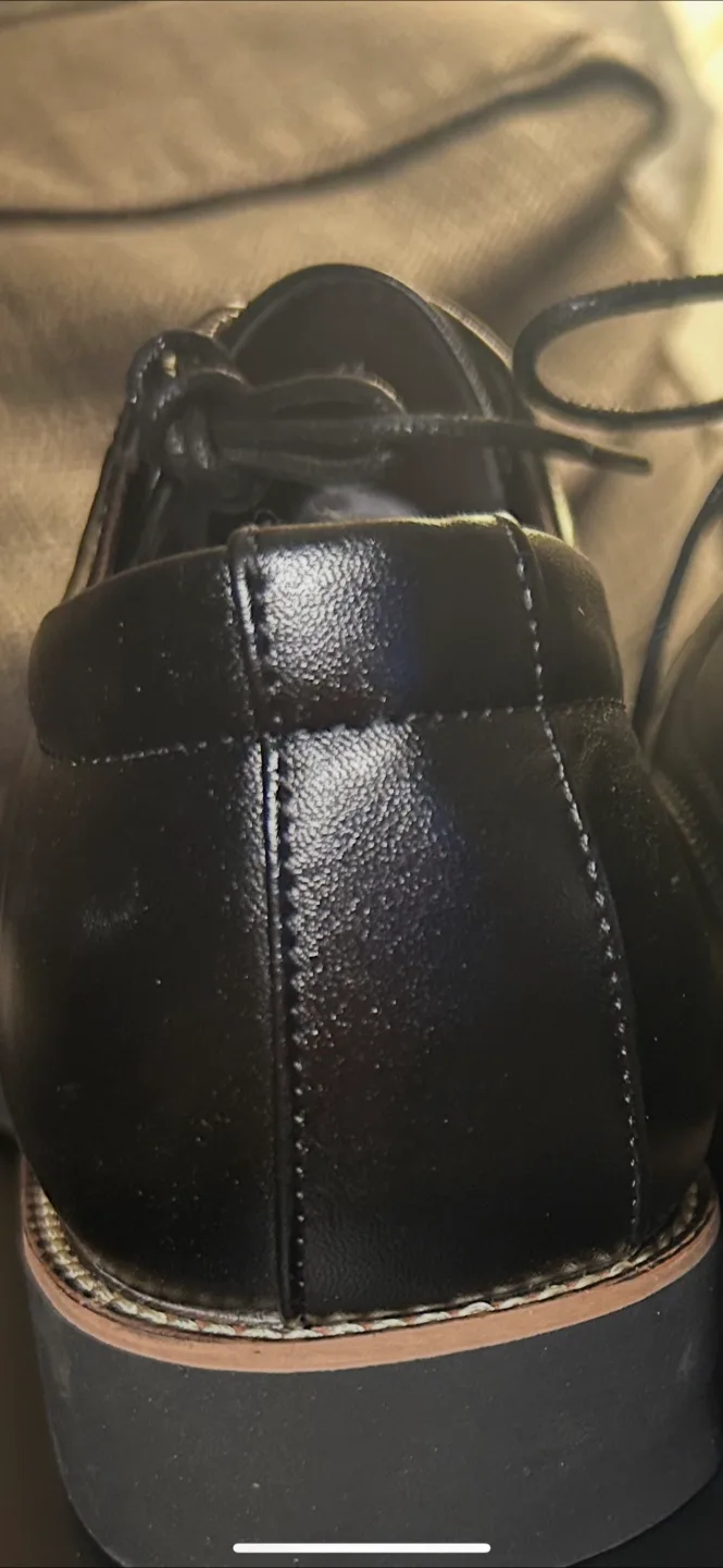 Men's Black PU Leather Dress Shoes - Size 44 image indicator(5)