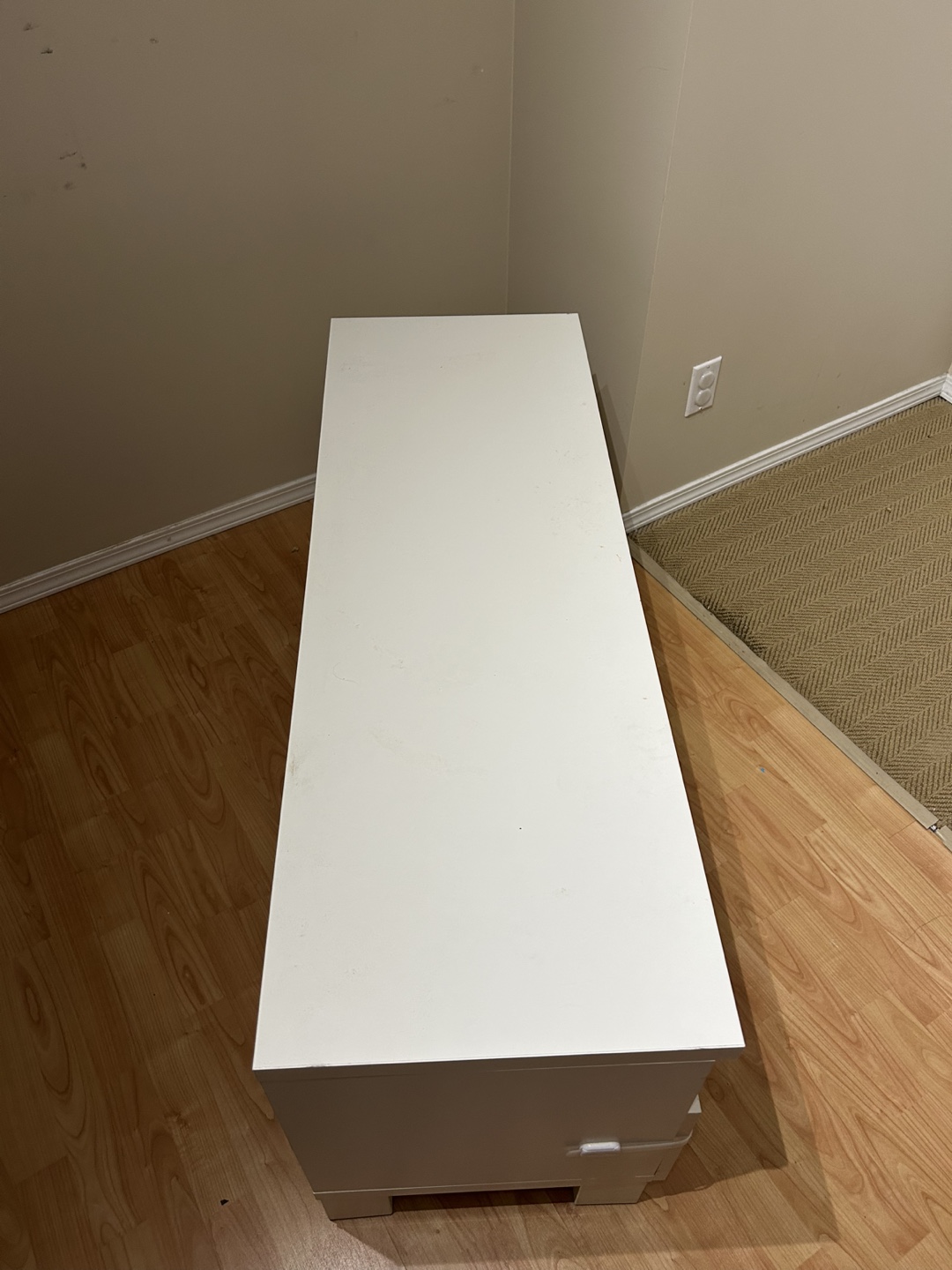 IKEA HEMNES White TV Media Stand with Drawers - photo 2
