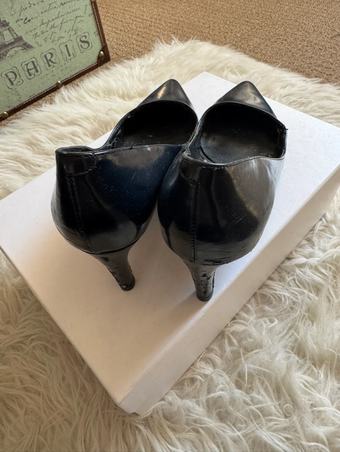 Zara Black Pointed-Toe Heels image indicator(4)