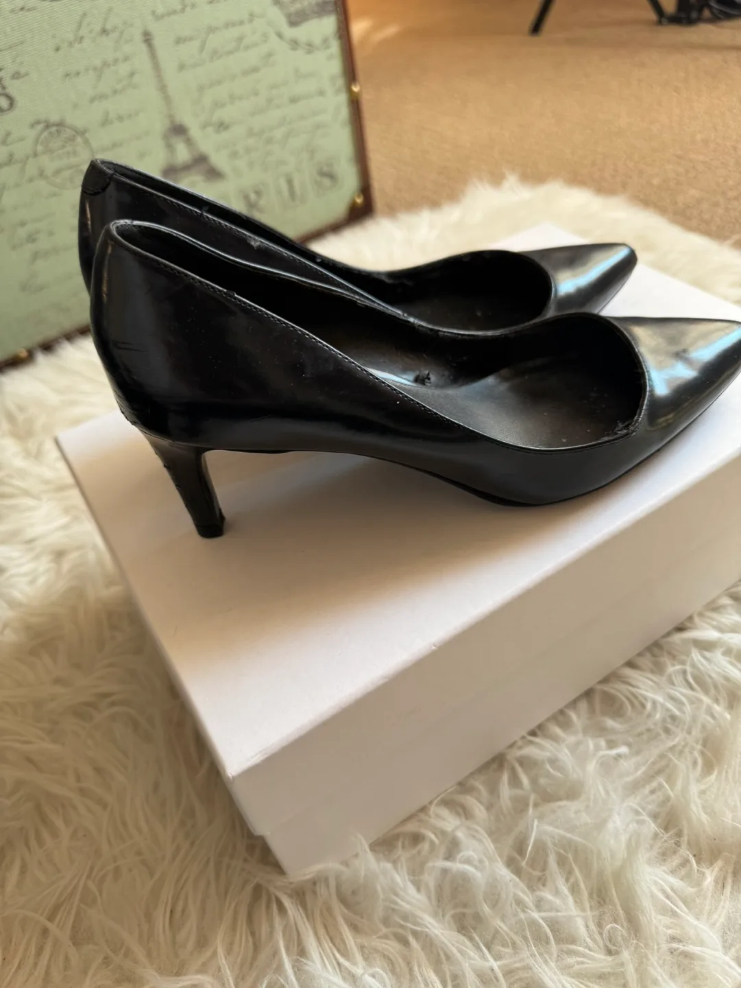 Zara Black Pointed-Toe Heels image indicator(5)