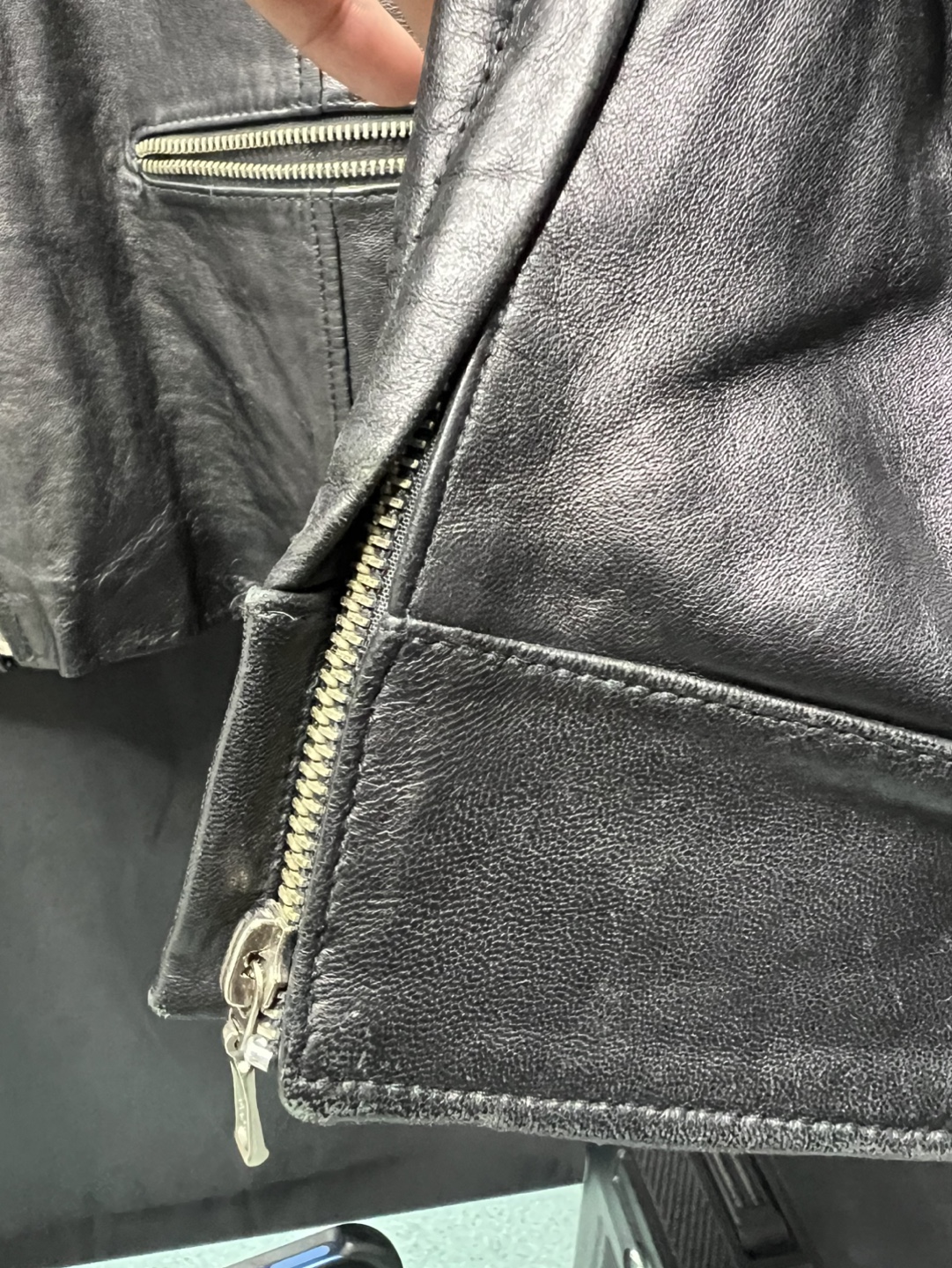 MOSSIMO Women's Black Leather Jacket - Size 14 - photo 3