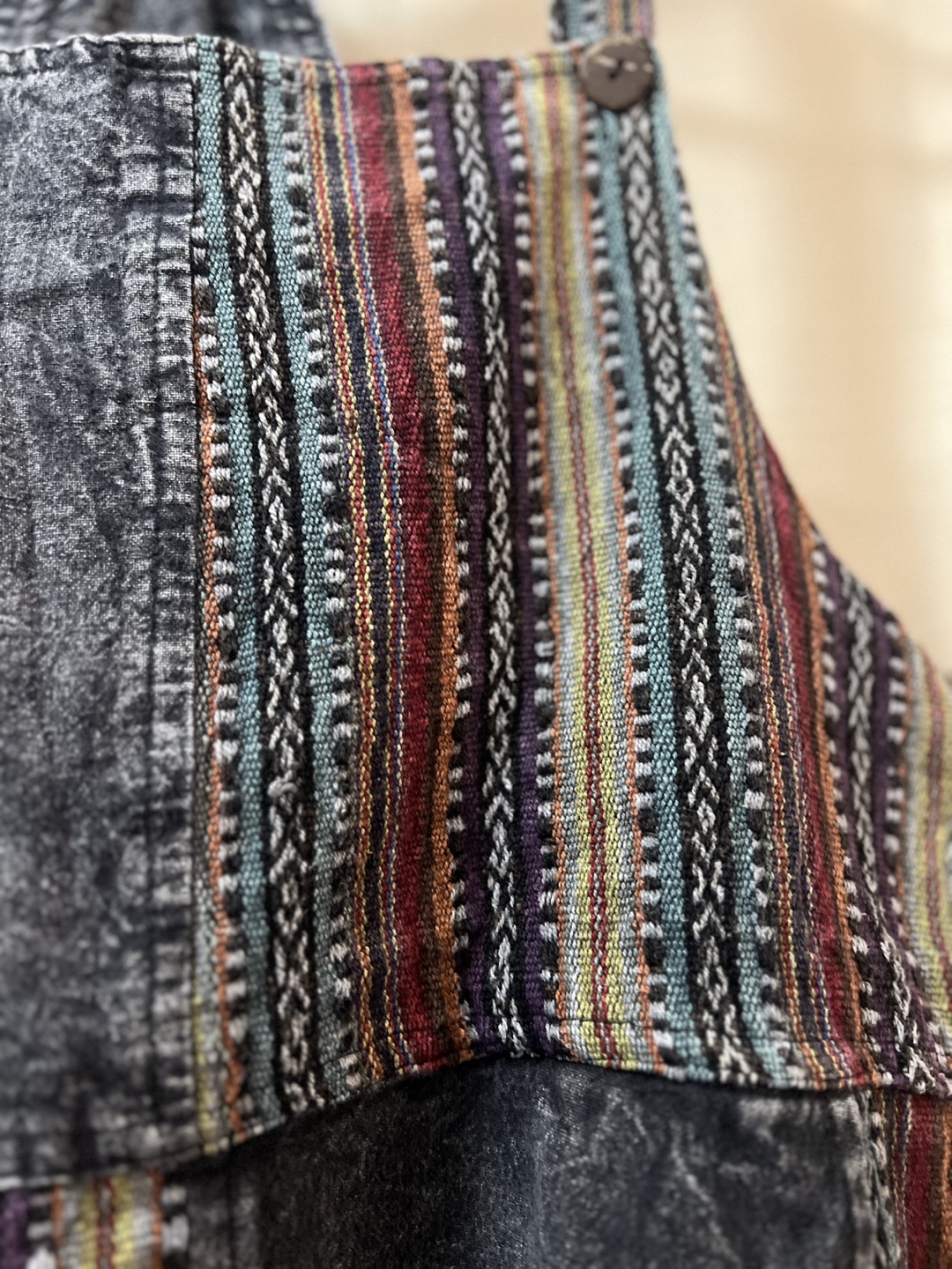Grey and Multicoloured Striped Overall Dress - photo 5