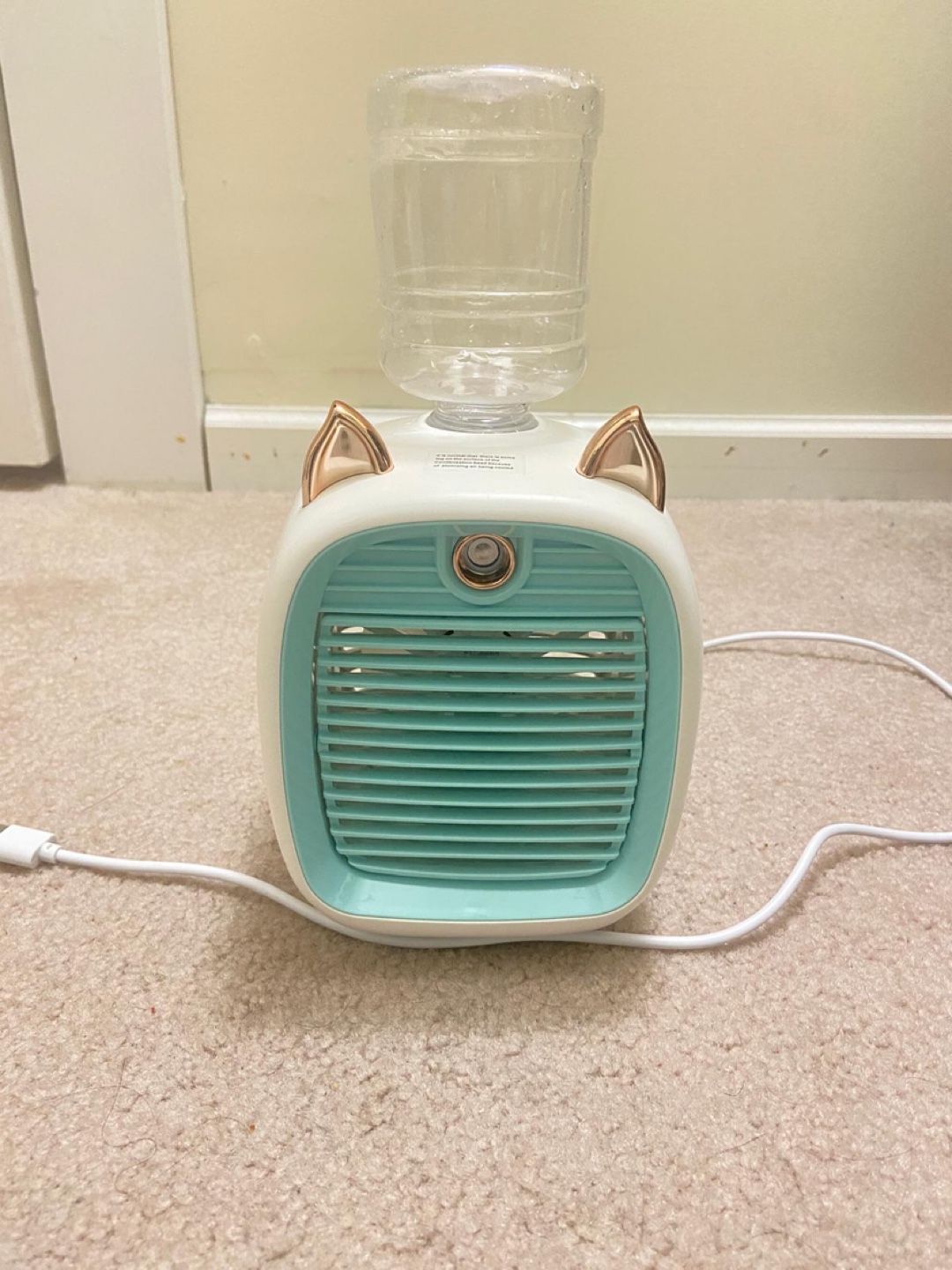 Portable Mini Humidifier Fan - Cute Animal Design
