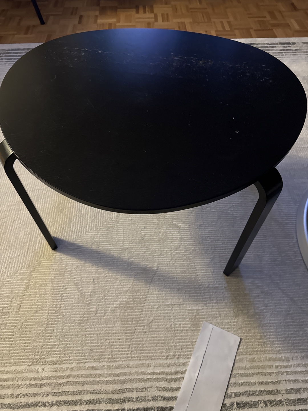 Black Round Coffee Table