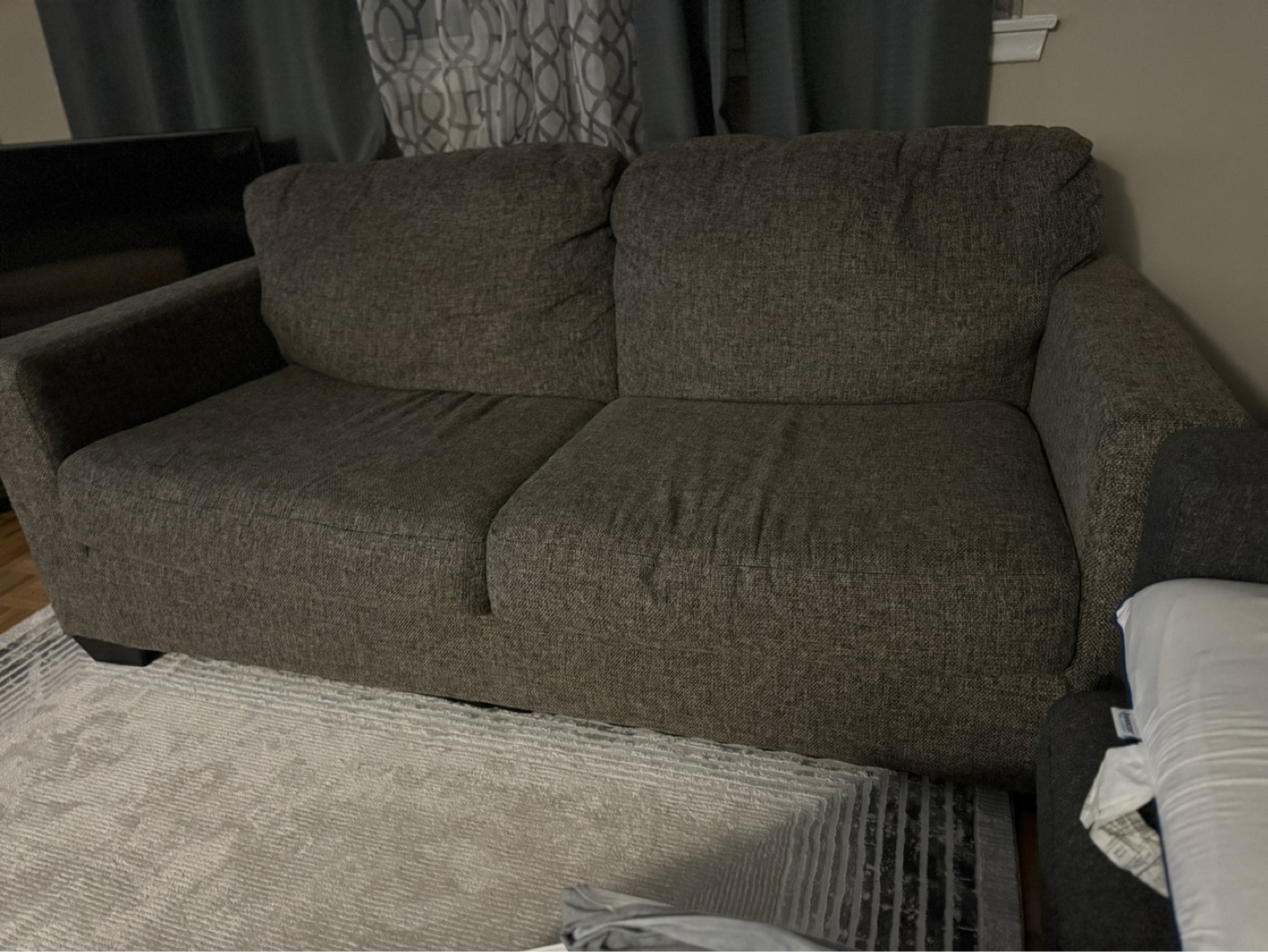 Dark Grey Loveseat - photo 2