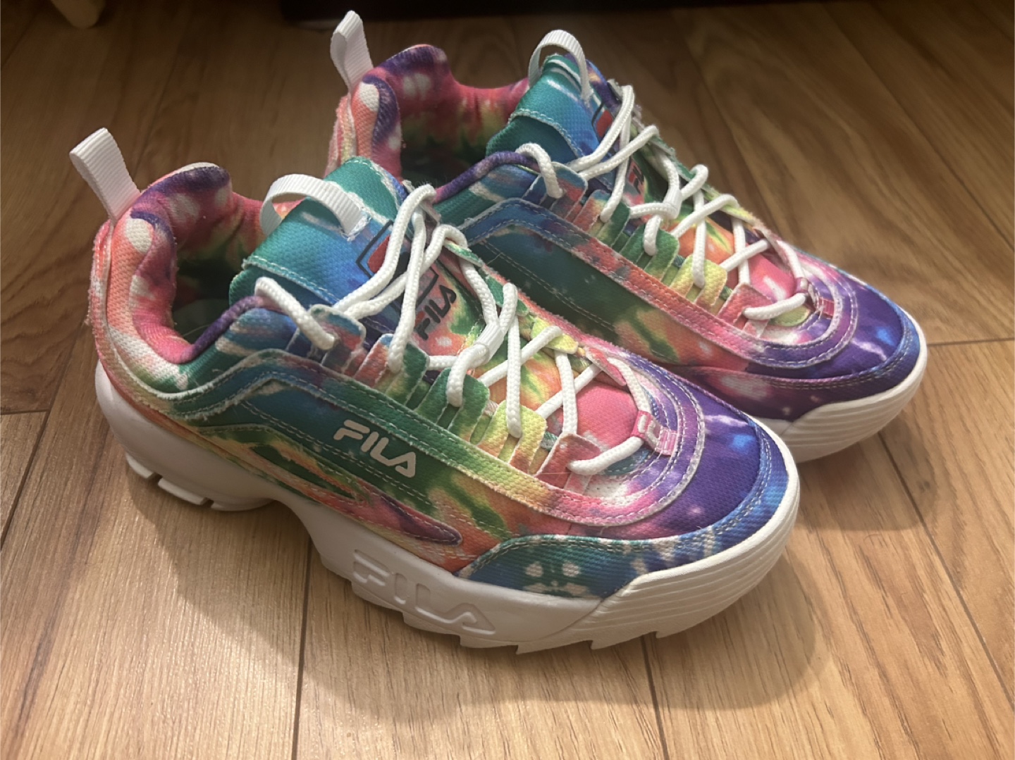 Fila Disruptor II Tie-Dye Sneakers - Women's Size 6 - photo 2