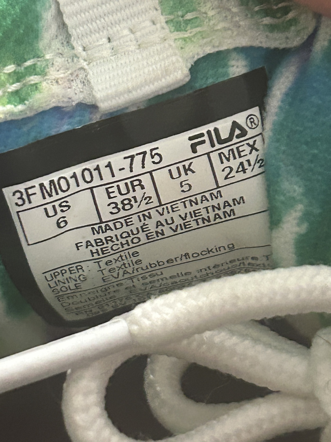 Fila Disruptor II Tie-Dye Sneakers - Women's Size 6 - photo 5