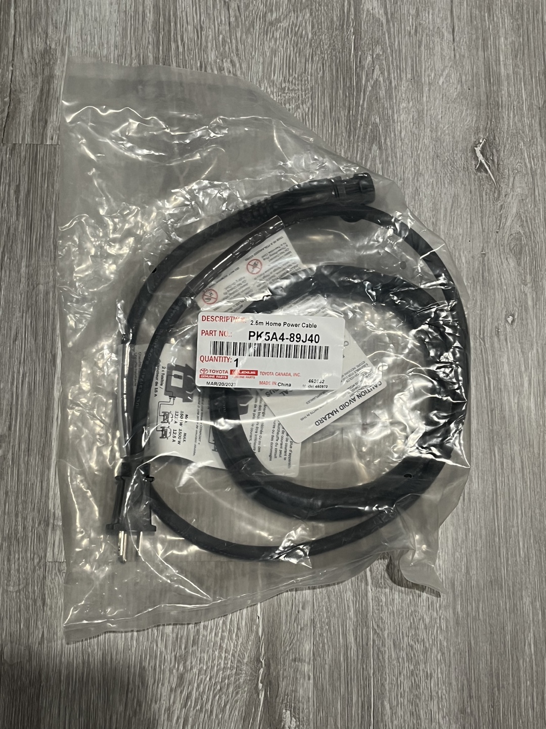 Genuine Toyota Rav4 Power Cable 2019-