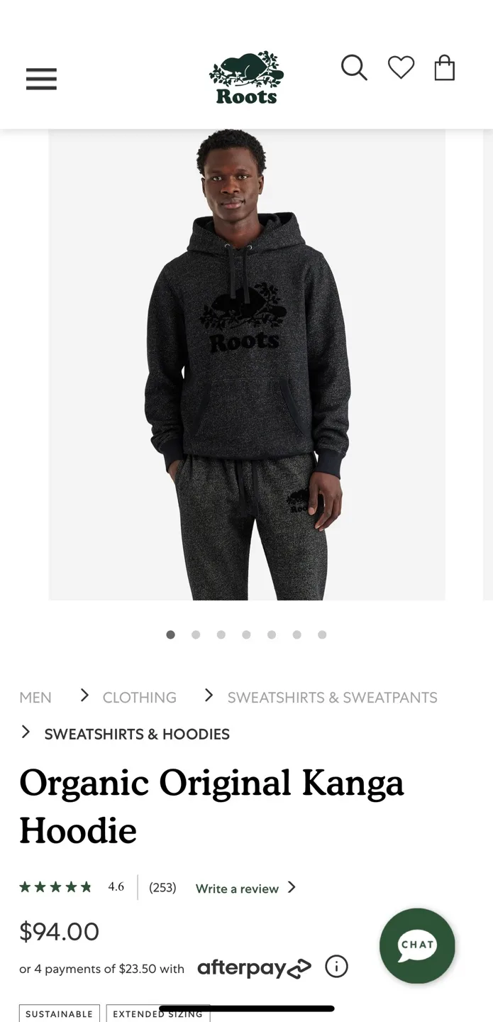 Size M/ Unisex - Roots Organic Original Kanga Hoodie image indicator(2)