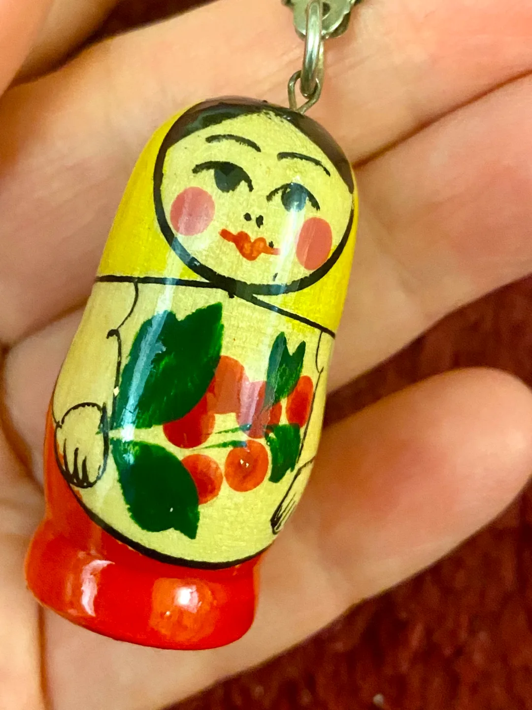 Vintage Matryoshka Keychain Souvenir from USSR image indicator(4)