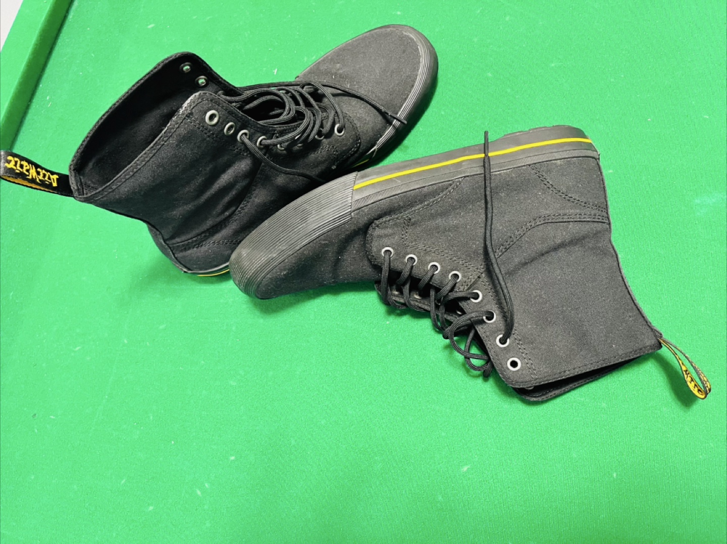 Dr. Martens Black Canvas Boots - photo 3