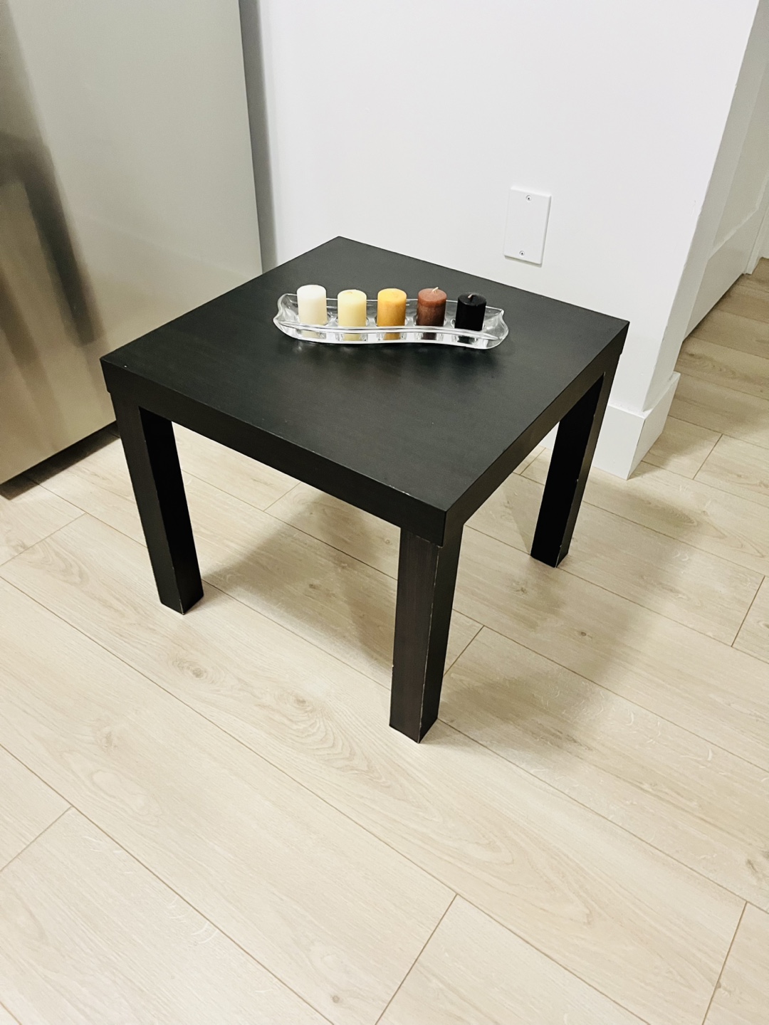Black Square End Table
