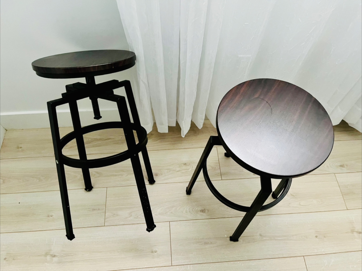 Pair of Adjustable Bar Stools