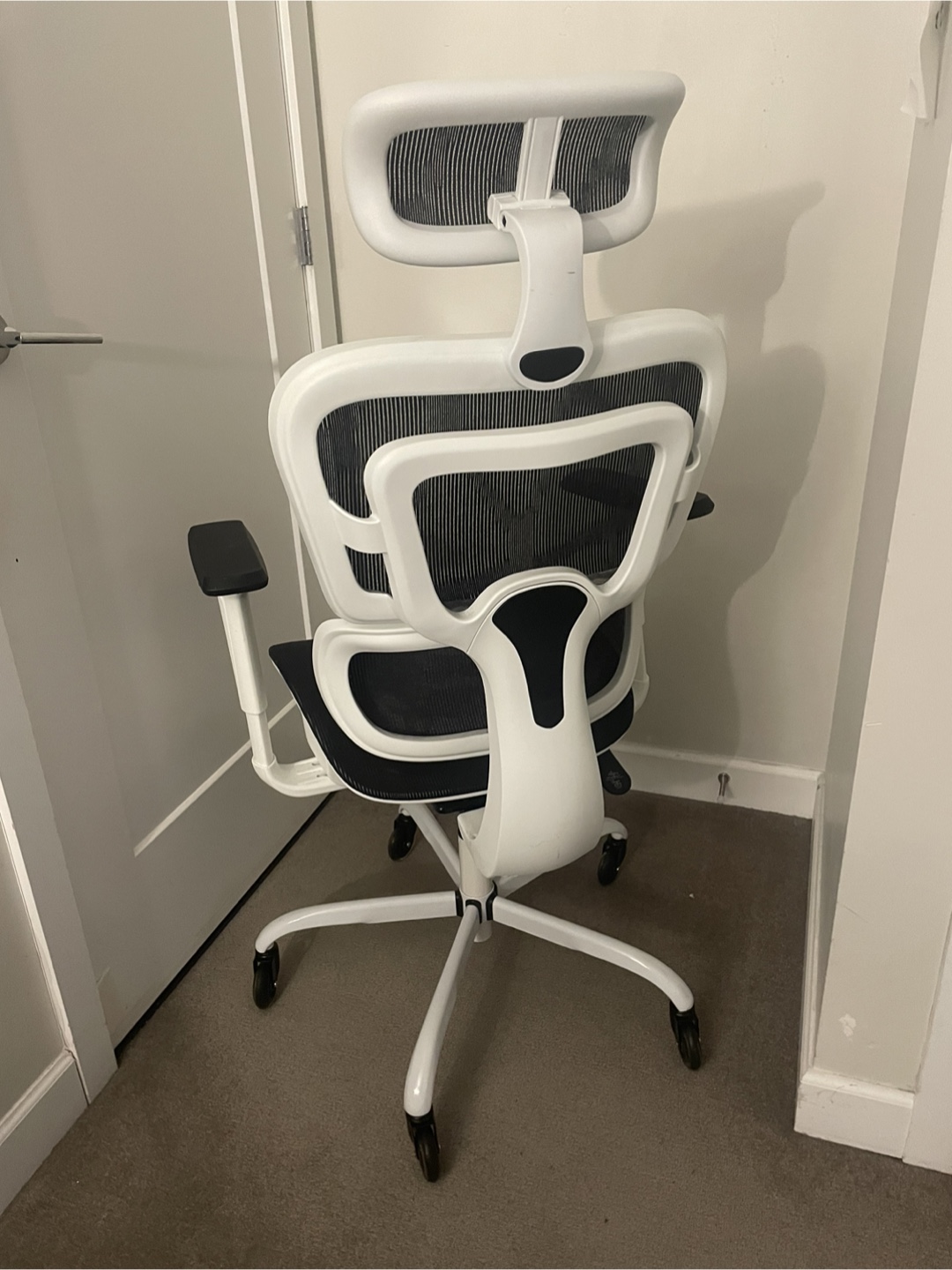 Ergonomic Mesh Office Chair - White and Black - photo 2