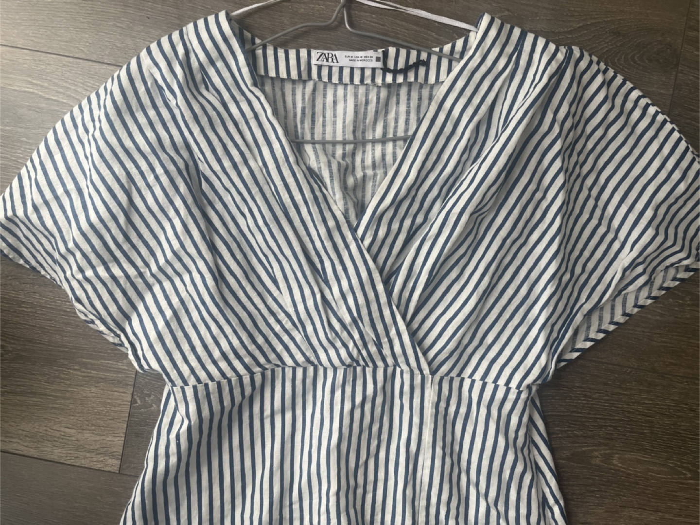 Zara Striped Midi Dress with slit