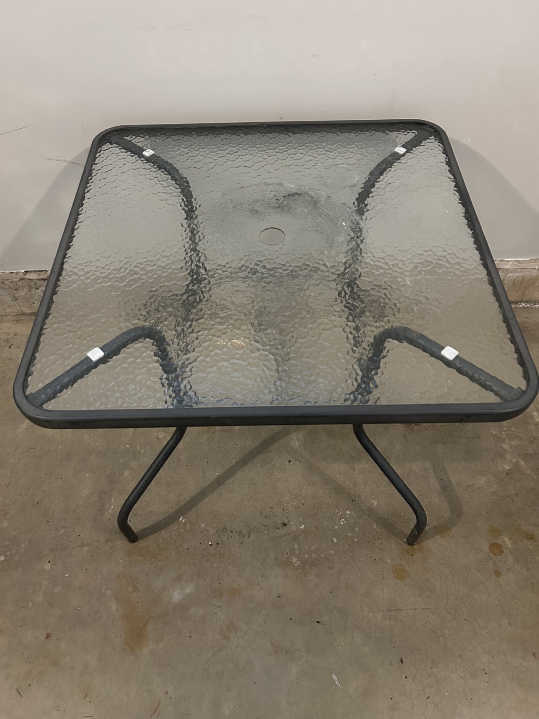 Square Glass Top Patio Table - photo 2