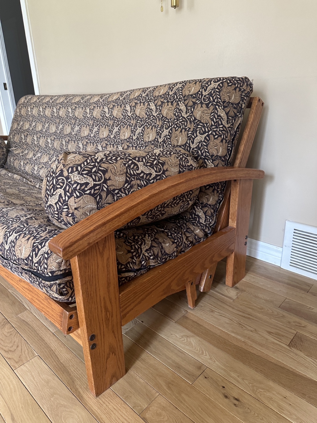 Full / Double Size Wood Futon Sofa Bed  (CAN DELIVER) - photo 5