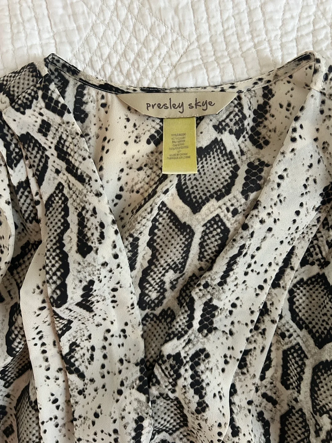 Presley Skye Snakeskin Dress (S) image indicator(2)