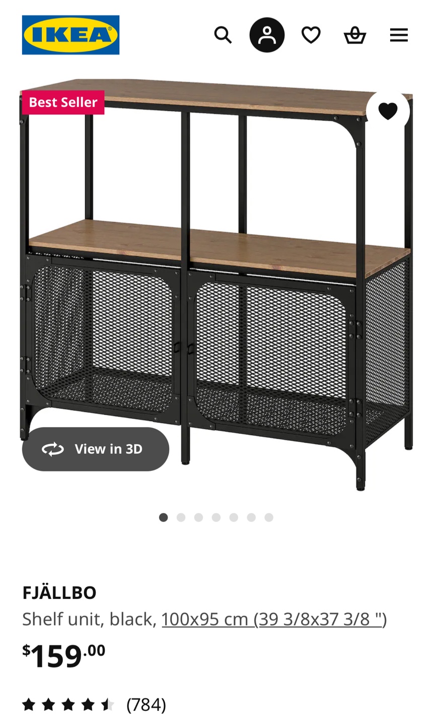 IKEA FJÄLLBO Shelf/Table with Door *MINT CONDITION FJALLBO* - photo 2