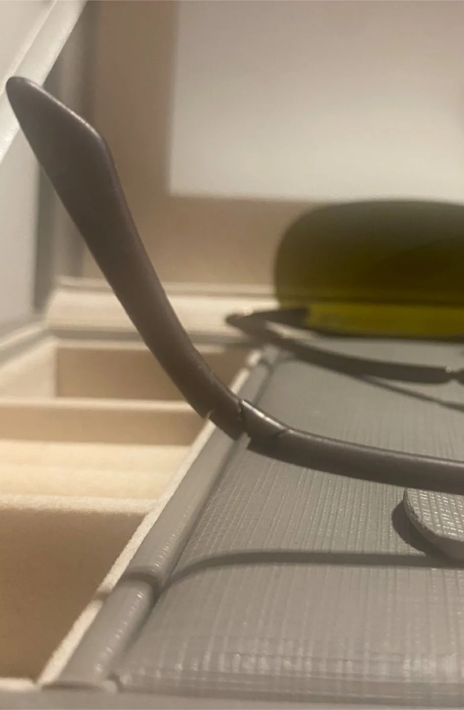 RAY BAN ITALY Sleek Brown Half Rimless Wrap Sunglasses image indicator(4)